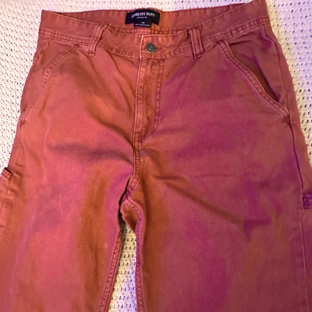 Cotton On Pants (Orange) size 30. Pretty baggy